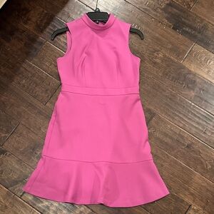 Ann Taylor Vibrant Pink Mini Dress